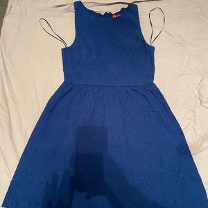 Blue a-line dress